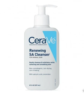 CeraVe Renewing Face Wash For Normal Skin With Salicylic Acid - 8 Fl Oz
