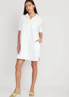 Old Navy Short-Sleeve Shirt Dress for Women