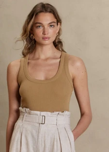 Banana Republic Ribbed Scoop-neck Tank