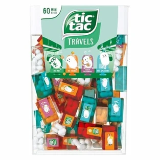 TIC TAC Box with 60 Mini Boxes (Mint, Orange, Spearmint, Peach and Passion fruit) 234g by Tic Tac Tic Tac Box With 60 Mini Boxes (Mint Orange Spearmint Peach And Passion Fruit) 234G By