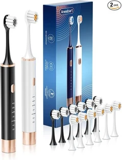 null Sonic 2 Pack Electric Toothbrush For Adults And Kids