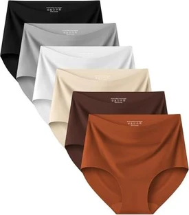 null Seamless Womens Underwear High Waisted No Show Briefs Silky Stretch
