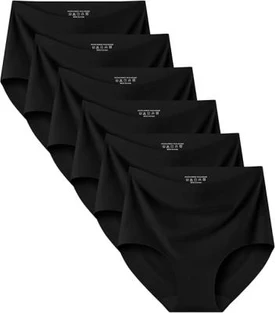 null Seamless Womens Underwear High Waisted No Show Briefs Silky Stretch