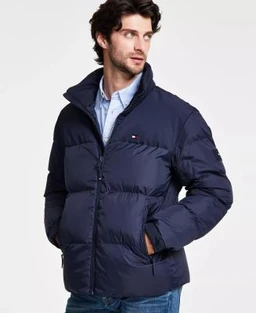 Tommy Hilfiger Men's Mixed-media Puffer Jacket