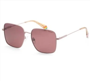 Polaroid Women's Polarized Pink Square Sunglasses