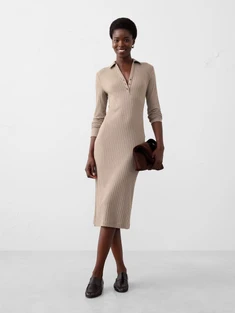 Banana Republic Factory Wide-ribbed Knit Midi Dress