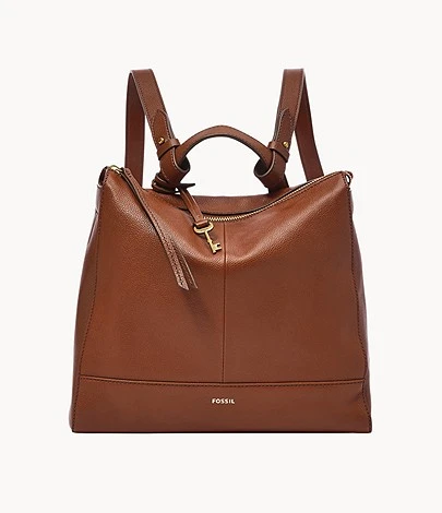 Fossil Women's Elina Leather Convertible Small Backpack
