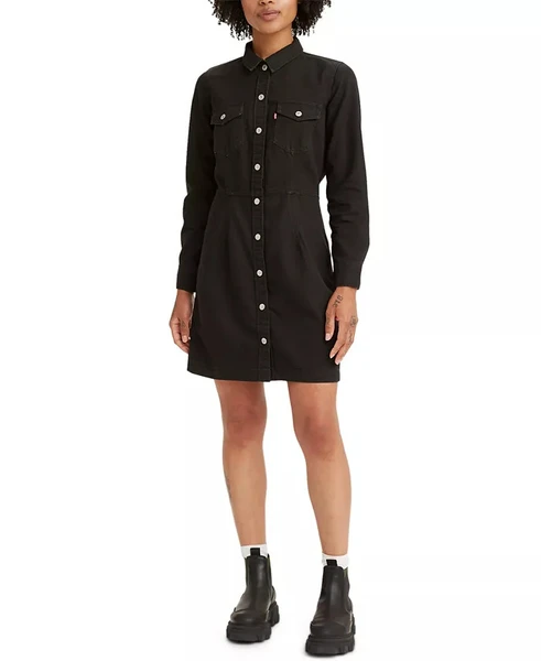 Levi's Ellie Denim Button-Front Dress