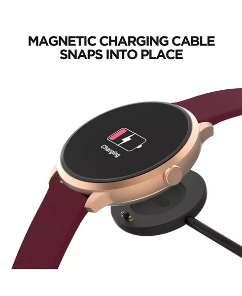 iTouch Sport Unisex Touchscreen Smartwatch: Rose Gold Case With