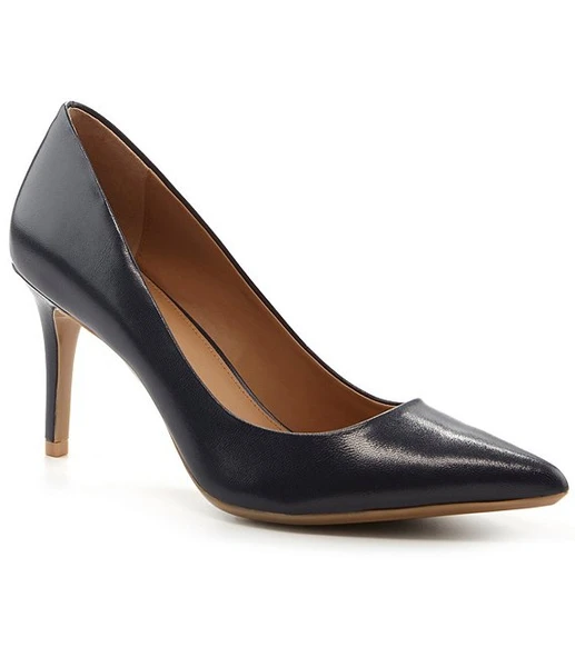 Calvin Klein Gayle Leather Pointed-Toe Pumps
