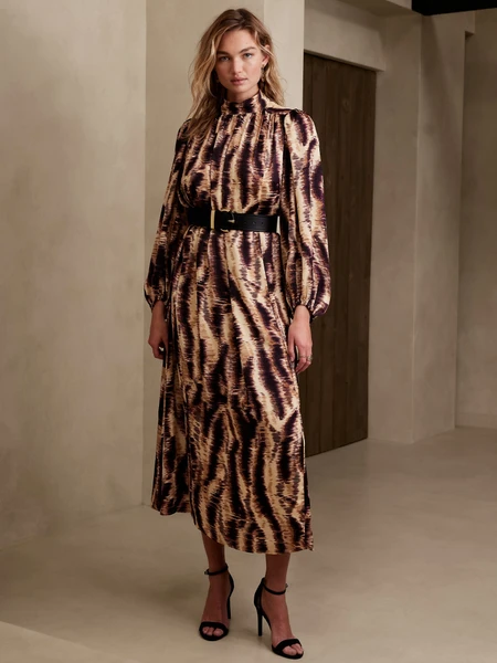Banana Republic Slit-Back Maxi Dress
