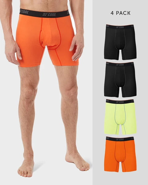32 Degrees Men's 4-pack Cool Active Boxer Brief