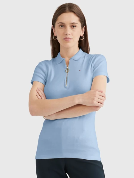 Tommy Hilfiger Slim Fit Essential Zip Polo