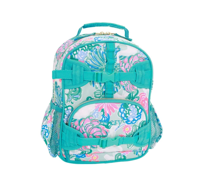 Pottery Barn Kids Mackenzie Lilly Pulitzer Unicorn In Bloom Backpacks, Mini