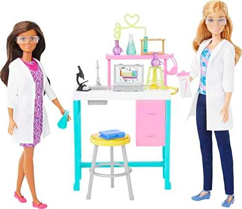 Barbie Barbie Science Lab Playset With 2 Dolls