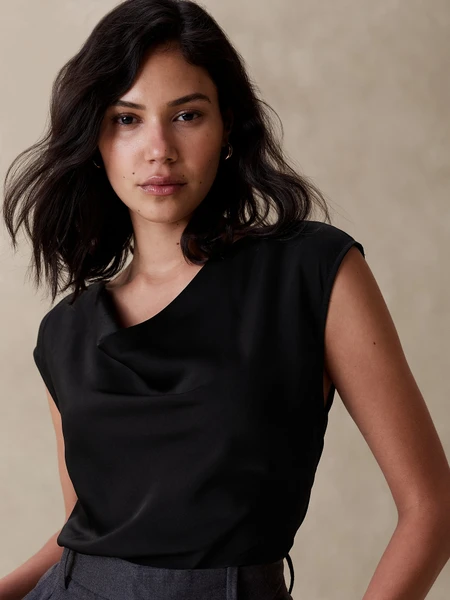 Banana Republic Cowl-Neck Top