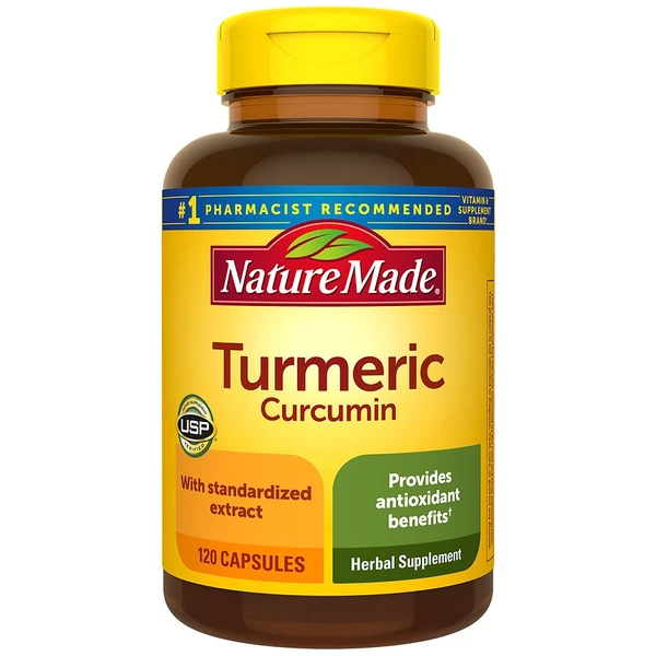 Nature Made Turmeric Curcumin 500 mg Capsules (2 pack)