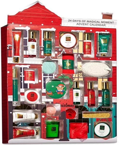 Lovery 24-Pc. Limited Edition Advent Calender Beauty Bath and Body Care Gift Set