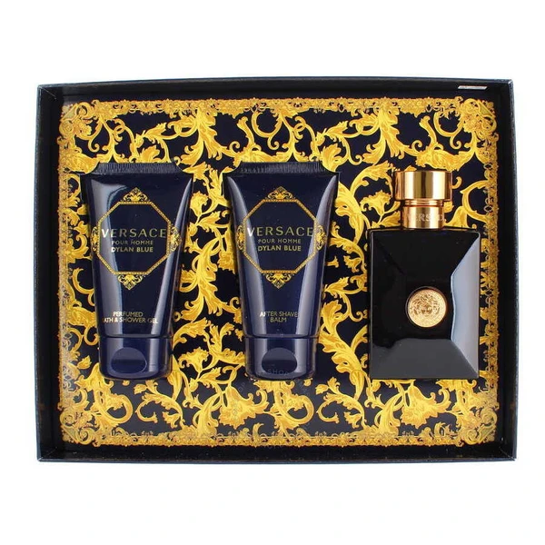 Versace Men's Dylan Blue 3Pc Gift Set Fragrances 8011003859870