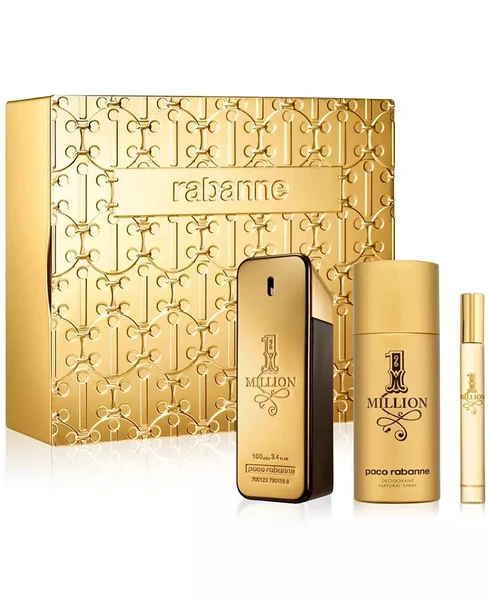 Rabanne Men's 3-Pc. 1 Million Eau De Toilette Gift Set