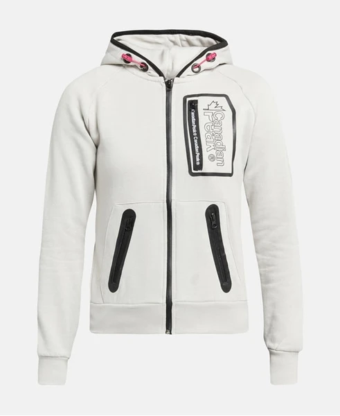Canadian Peak Hooded Sweat Jacket Colour Light Grey