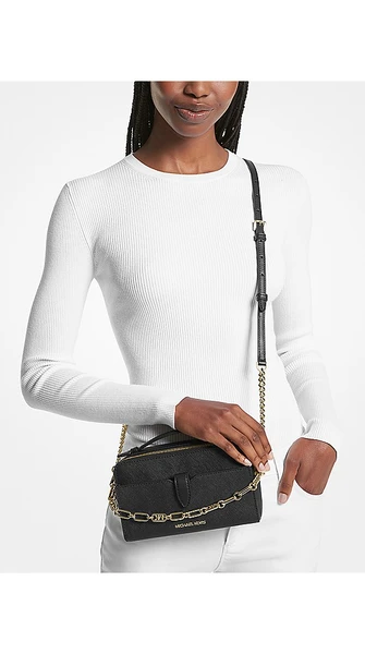 Michael Kors Jet Set Medium Saffiano Leather Smartphone Double-Zip