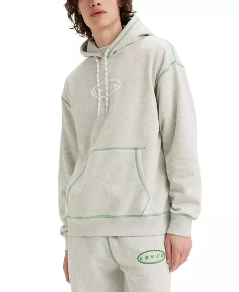 Levi's Men's Relaxed-Fit Long-Sleeve Topstitched Hoodie