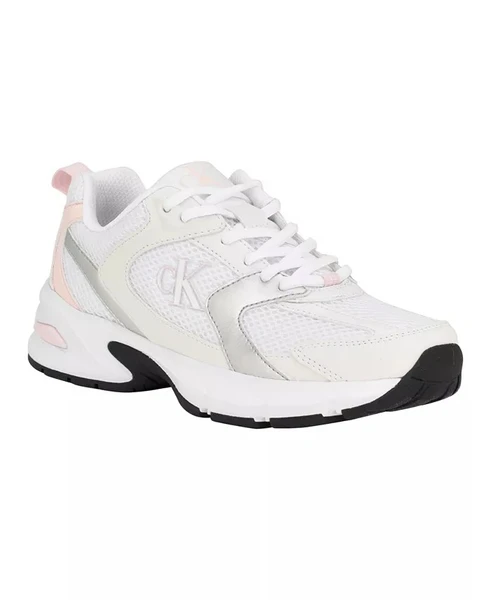 Calvin Klein Women's Lahne Round Toe Casual Lace-Up Sneakers