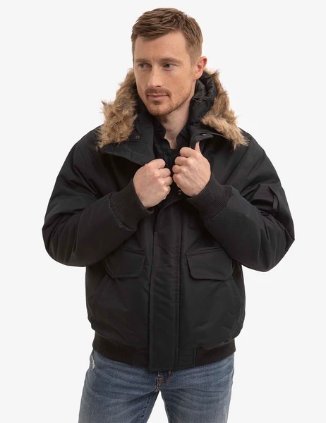 U.S. Polo Assn. Faux Fur Hooded Snorkel Jacket
