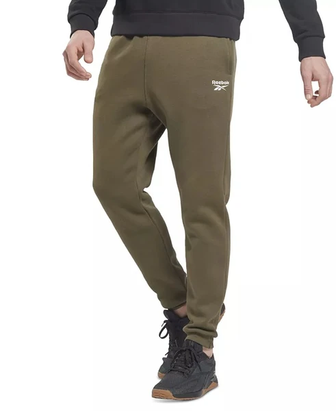 Reebok Men's Identity Classic Fleece Drawstring-Waist Logo Jogger Pants