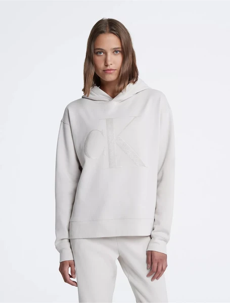Calvin Klein Sequin Monogram Logo Hoodie