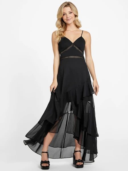 GUESS Mira Ruffled Maxi Dress