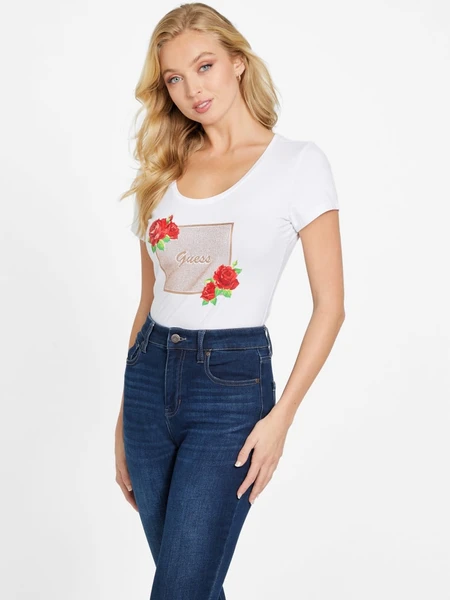 GUESS Camille Rhinestone Tee
