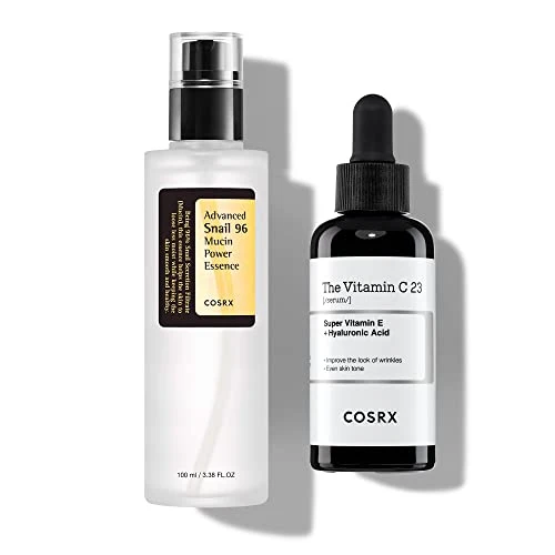 Cosrx Post Acne Mark Recovery - Snail Mucin 96% Essence + Vitamin C 23% Serum Intensive Hydrating For Fine Lines Hyperpigmentation After Blemish Care