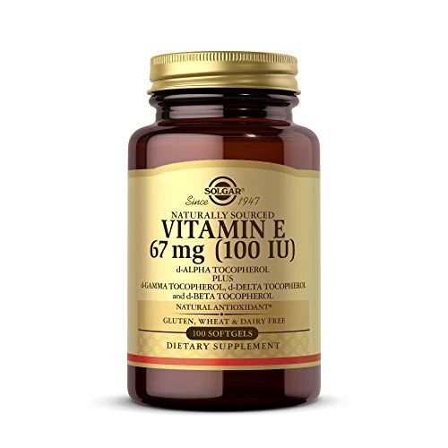 ‎NPG Solgar Solgar Vitamin E 67 Mg (100 Iu) 100 Mixed Softgels - Natural Antioxidant Skin & Immune System Support