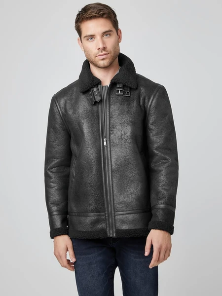 GUESS Magnus Faux-Shearling Jacket