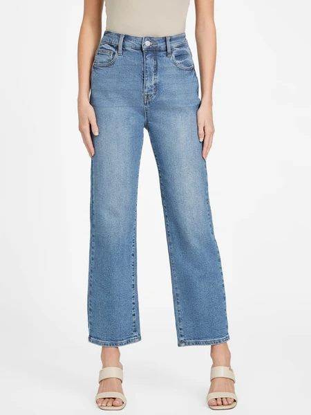 GUESS Eco Jolene Ultra High-Rise Straight Jeans