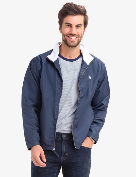 U.S. Polo Assn. Collared Windbreaker