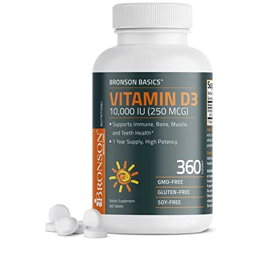 Bronson Labs Bronson Vitamin D3 10000 Iu (250 Mcg)