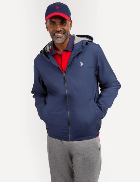 U.S. Polo Assn. Essential Hooded Windbreaker