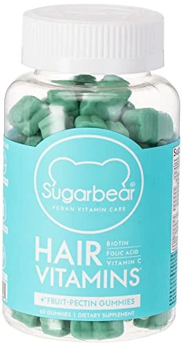 Sugarbear Sugarbear Hair Vitamins - Biotin, Zinc, Iodine, Vitamin E, Folic Acid, Inositol