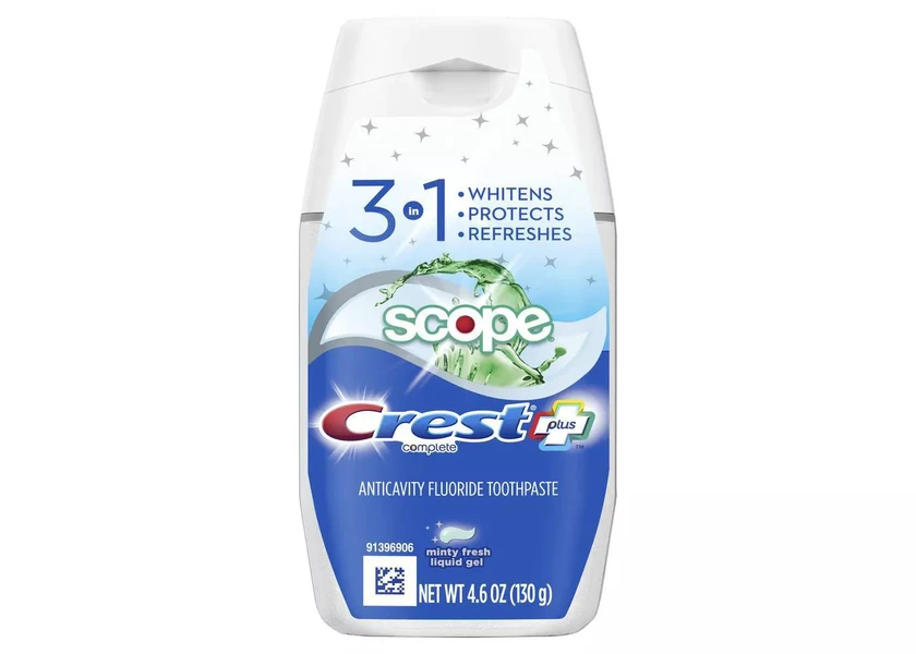 Crest Complete Multi-Benefit Whitening Minty Fresh Flavor Liquid Gel Toothpaste