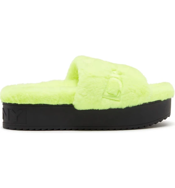 DKNY Palz Faux Fur Slipper Slide Sandal